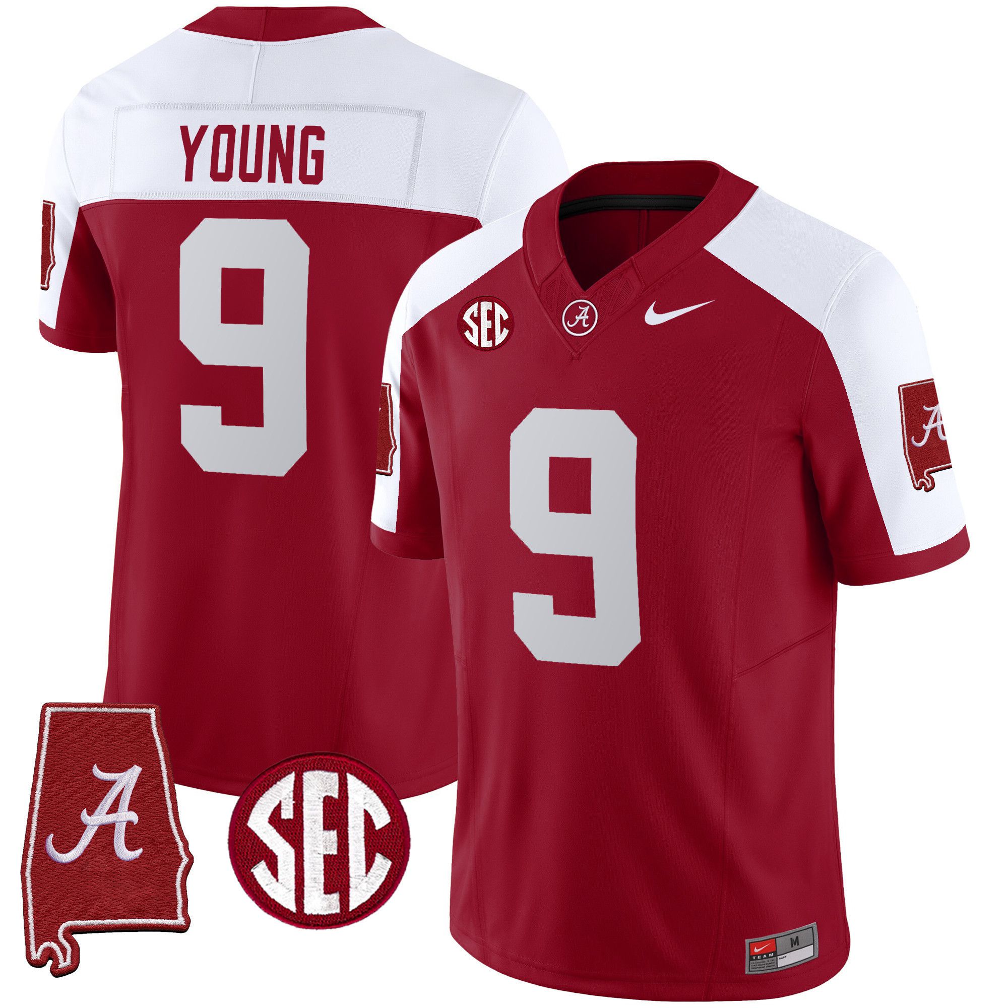 Men Alabama Crimson Tide #9 Young Red 2024 Nike Vapor Limited NCAA Jersey->indianapolis colts->NFL Jersey